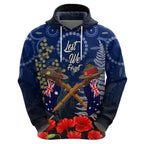 Anzac Zip Hoodie Ausralia Aboriginal Mix New Zealand Slouch Hats