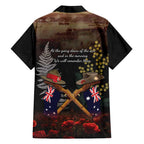 Australia - New Zealand ANZAC Family Matching Off Shoulder Short Dress and Hawaiian Shirt Gallipoli ANZAC Cove Landing
