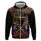 Australia - New Zealand ANZAC Zip Hoodie Gallipoli ANZAC Cove Landing