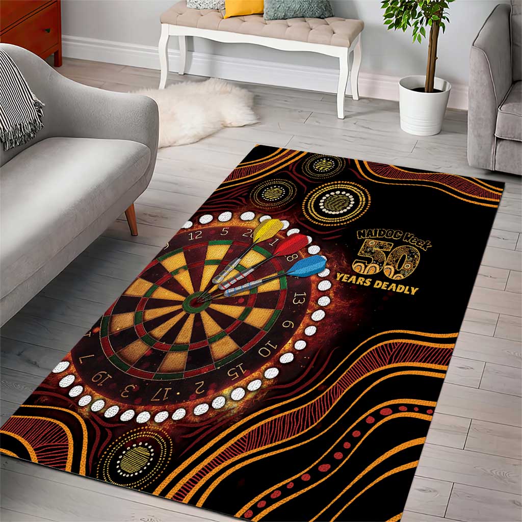 First Nations NAIDOC Week 2026 Fiery Darts Area Rug Aboriginal Arts