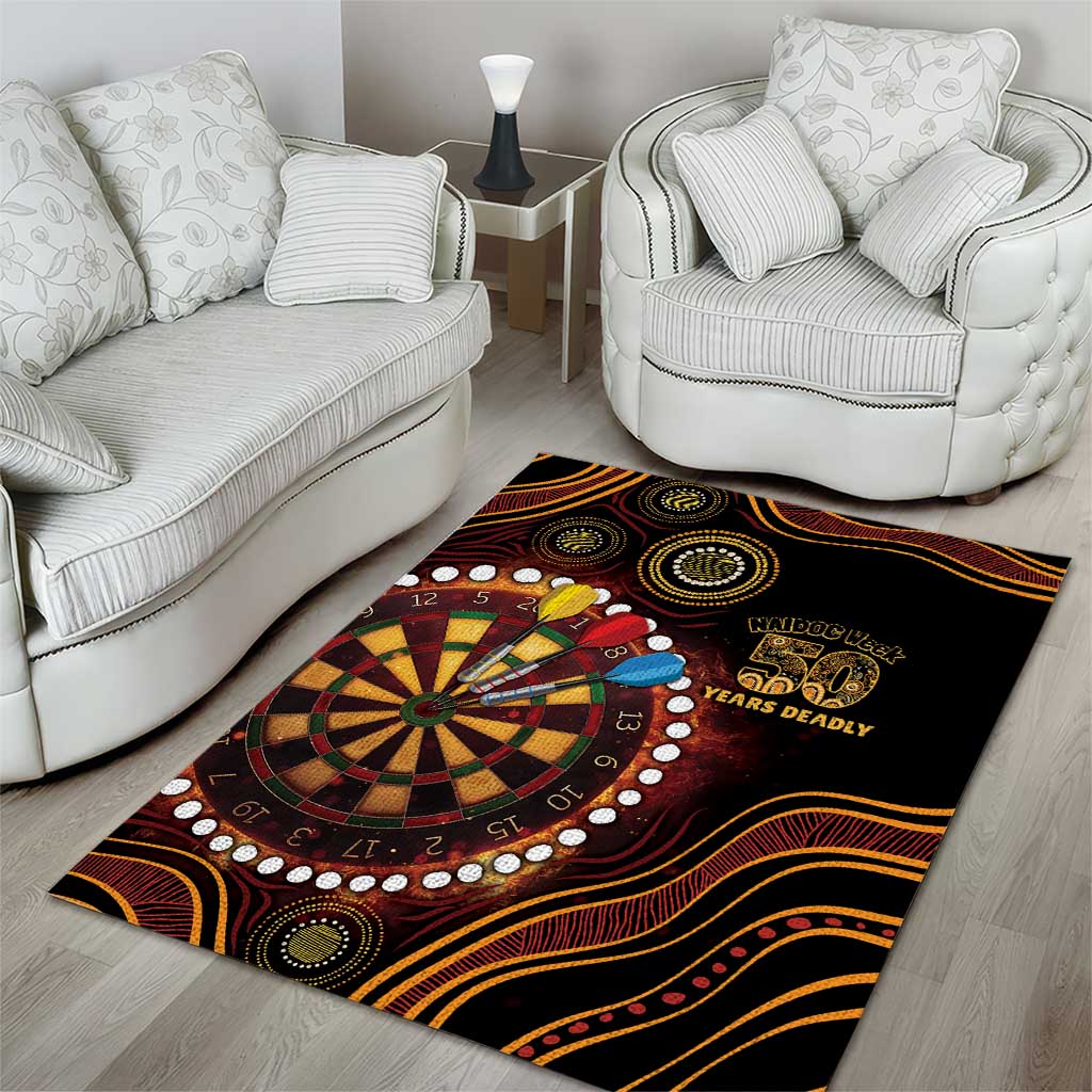 First Nations NAIDOC Week 2026 Fiery Darts Area Rug Aboriginal Arts