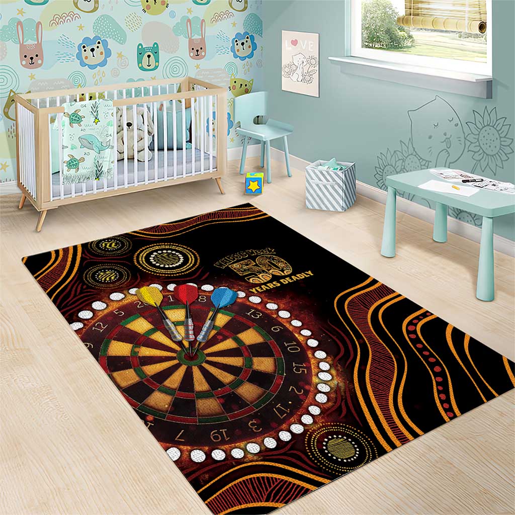 First Nations NAIDOC Week 2026 Fiery Darts Area Rug Aboriginal Arts