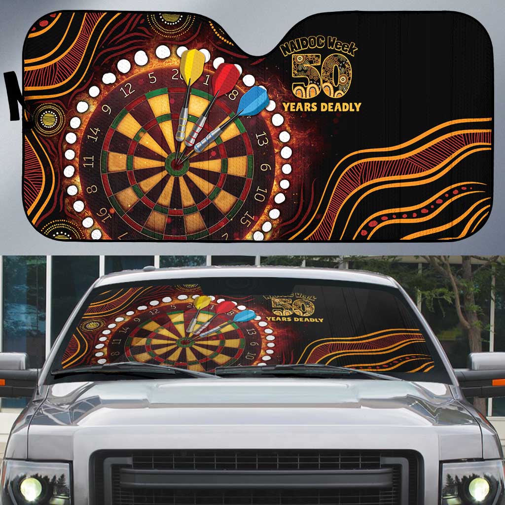 First Nations NAIDOC Week 2026 Fiery Darts Auto Sun Shade Aboriginal Arts