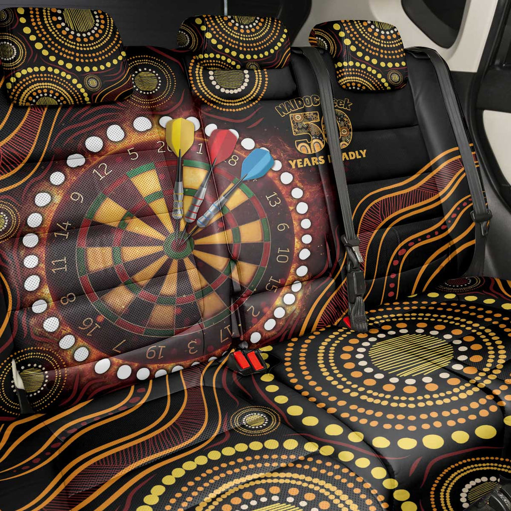 First Nations NAIDOC Week 2026 Fiery Darts Back Car Seat Cover Aboriginal Arts