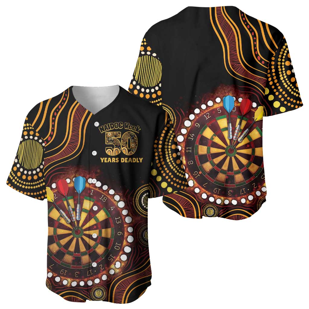 First Nations NAIDOC Week 2026 Fiery Darts Baseball Jersey Aboriginal Arts