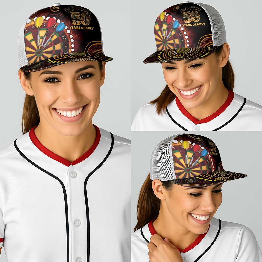First Nations NAIDOC Week 2026 Fiery Darts Baseball Net Cap Aboriginal Arts