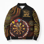 First Nations NAIDOC Week 2026 Fiery Darts Bomber Puffer Jacket Aboriginal Arts