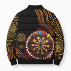 First Nations NAIDOC Week 2026 Fiery Darts Bomber Puffer Jacket Aboriginal Arts