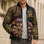 First Nations NAIDOC Week 2026 Fiery Darts Bomber Puffer Jacket Aboriginal Arts