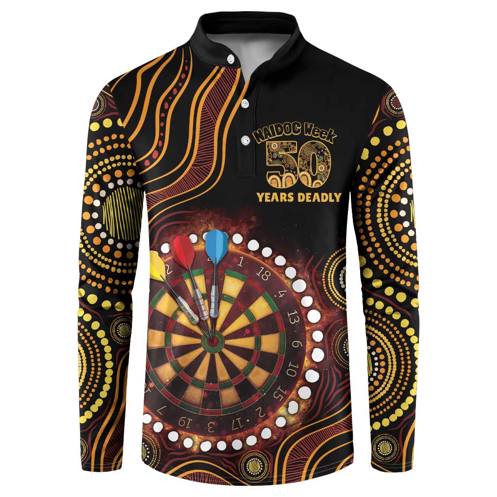 First Nations NAIDOC Week 2026 Fiery Darts Button Sweatshirt Aboriginal Arts