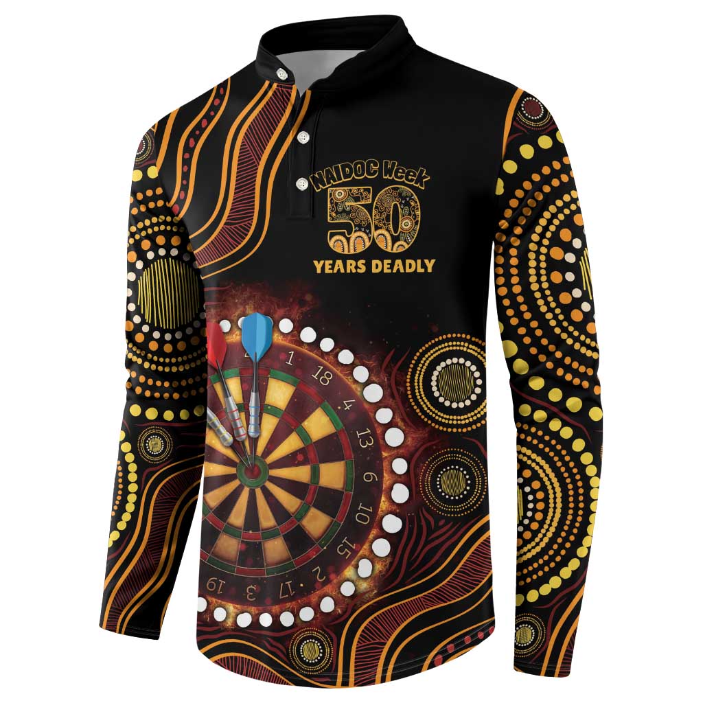 First Nations NAIDOC Week 2026 Fiery Darts Button Sweatshirt Aboriginal Arts