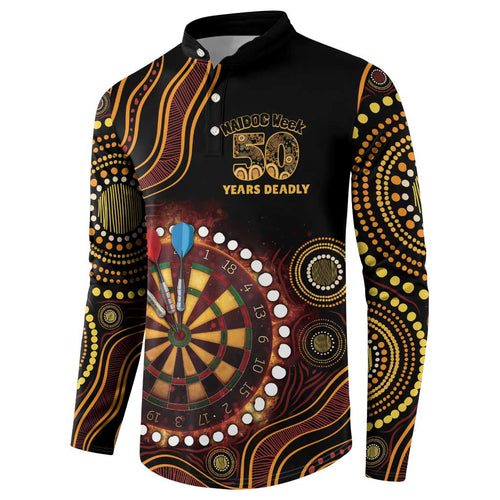First Nations NAIDOC Week 2026 Fiery Darts Button Sweatshirt Aboriginal Arts