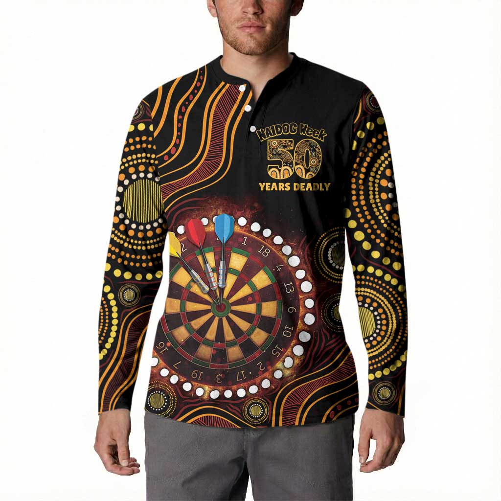 First Nations NAIDOC Week 2026 Fiery Darts Button Sweatshirt Aboriginal Arts