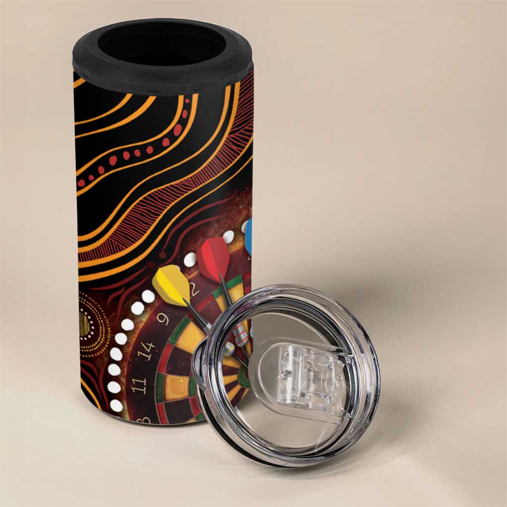 First Nations NAIDOC Week 2026 Fiery Darts 4 in 1 Can Cooler Tumbler Aboriginal Arts