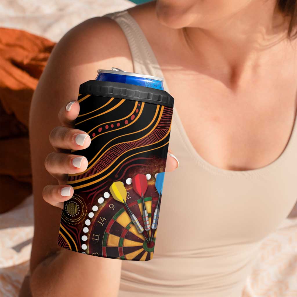 First Nations NAIDOC Week 2026 Fiery Darts 4 in 1 Can Cooler Tumbler Aboriginal Arts