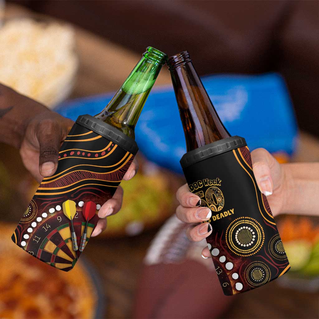 First Nations NAIDOC Week 2026 Fiery Darts 4 in 1 Can Cooler Tumbler Aboriginal Arts