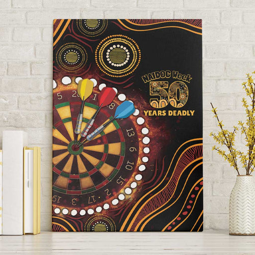 First Nations NAIDOC Week 2026 Fiery Darts Canvas Wall Art Aboriginal Arts