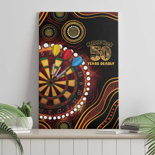 First Nations NAIDOC Week 2026 Fiery Darts Canvas Wall Art Aboriginal Arts