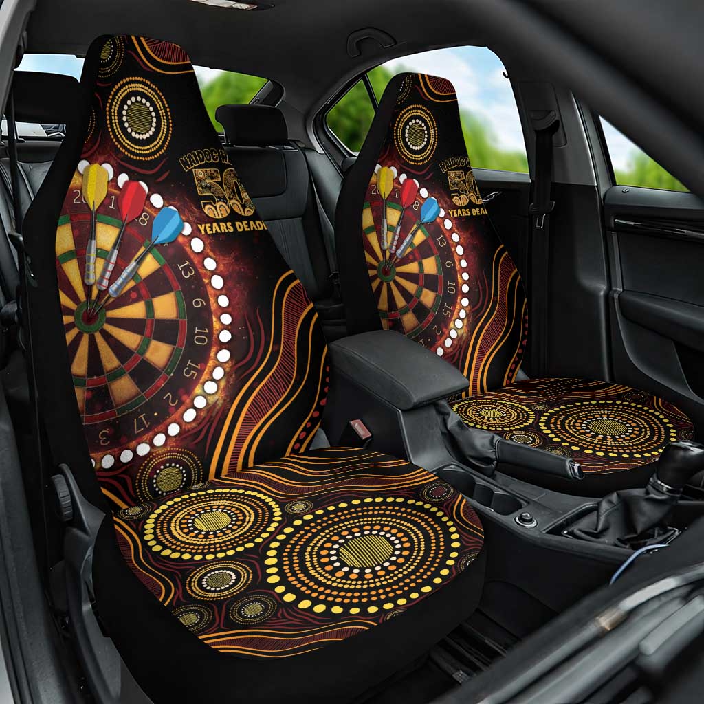First Nations NAIDOC Week 2026 Fiery Darts Car Seat Cover Aboriginal Arts
