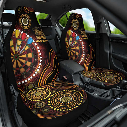 First Nations NAIDOC Week 2026 Fiery Darts Car Seat Cover Aboriginal Arts