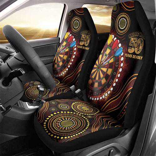 First Nations NAIDOC Week 2026 Fiery Darts Car Seat Cover Aboriginal Arts