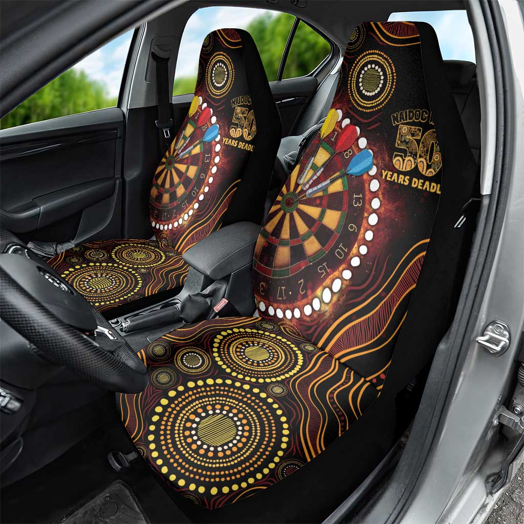 First Nations NAIDOC Week 2026 Fiery Darts Car Seat Cover Aboriginal Arts