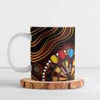 First Nations NAIDOC Week 2026 Fiery Darts Ceramic Mug Aboriginal Arts