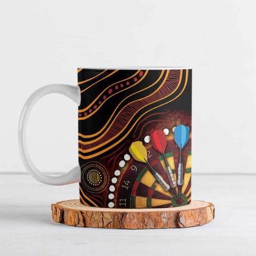 First Nations NAIDOC Week 2026 Fiery Darts Ceramic Mug Aboriginal Arts