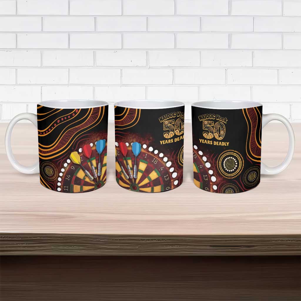 First Nations NAIDOC Week 2026 Fiery Darts Ceramic Mug Aboriginal Arts