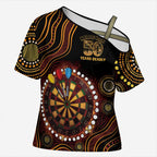 First Nations NAIDOC Week 2026 Fiery Darts Cross Shoulder Shirt Aboriginal Arts