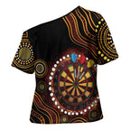 First Nations NAIDOC Week 2026 Fiery Darts Cross Shoulder Shirt Aboriginal Arts