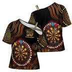First Nations NAIDOC Week 2026 Fiery Darts Cross Shoulder Shirt Aboriginal Arts