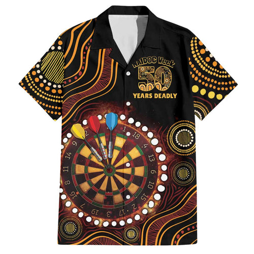 First Nations NAIDOC Week 2026 Fiery Darts Hawaiian Shirt Aboriginal Arts