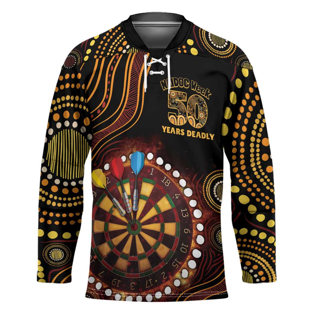 First Nations NAIDOC Week 2026 Fiery Darts Hockey Jersey Aboriginal Arts