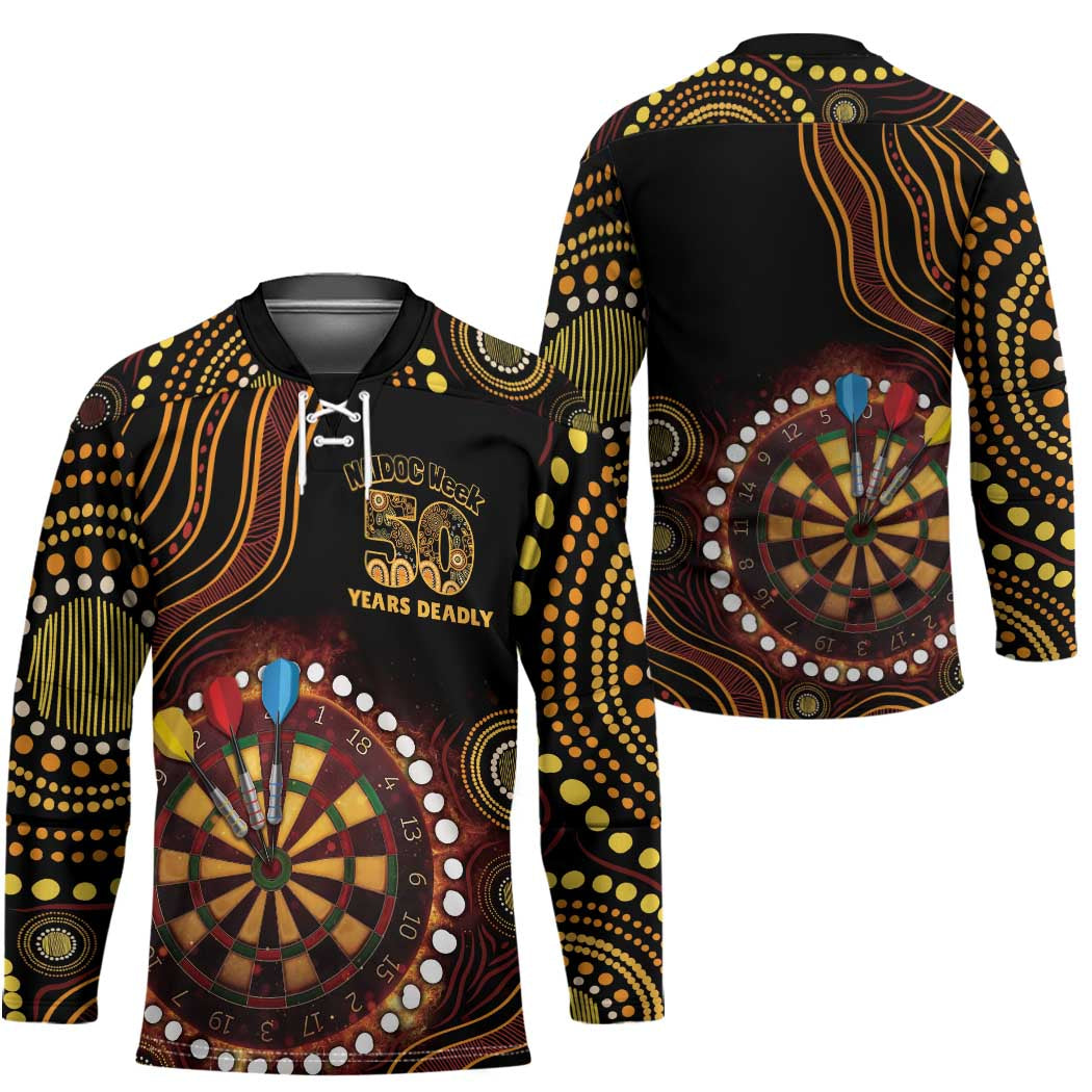 First Nations NAIDOC Week 2026 Fiery Darts Hockey Jersey Aboriginal Arts