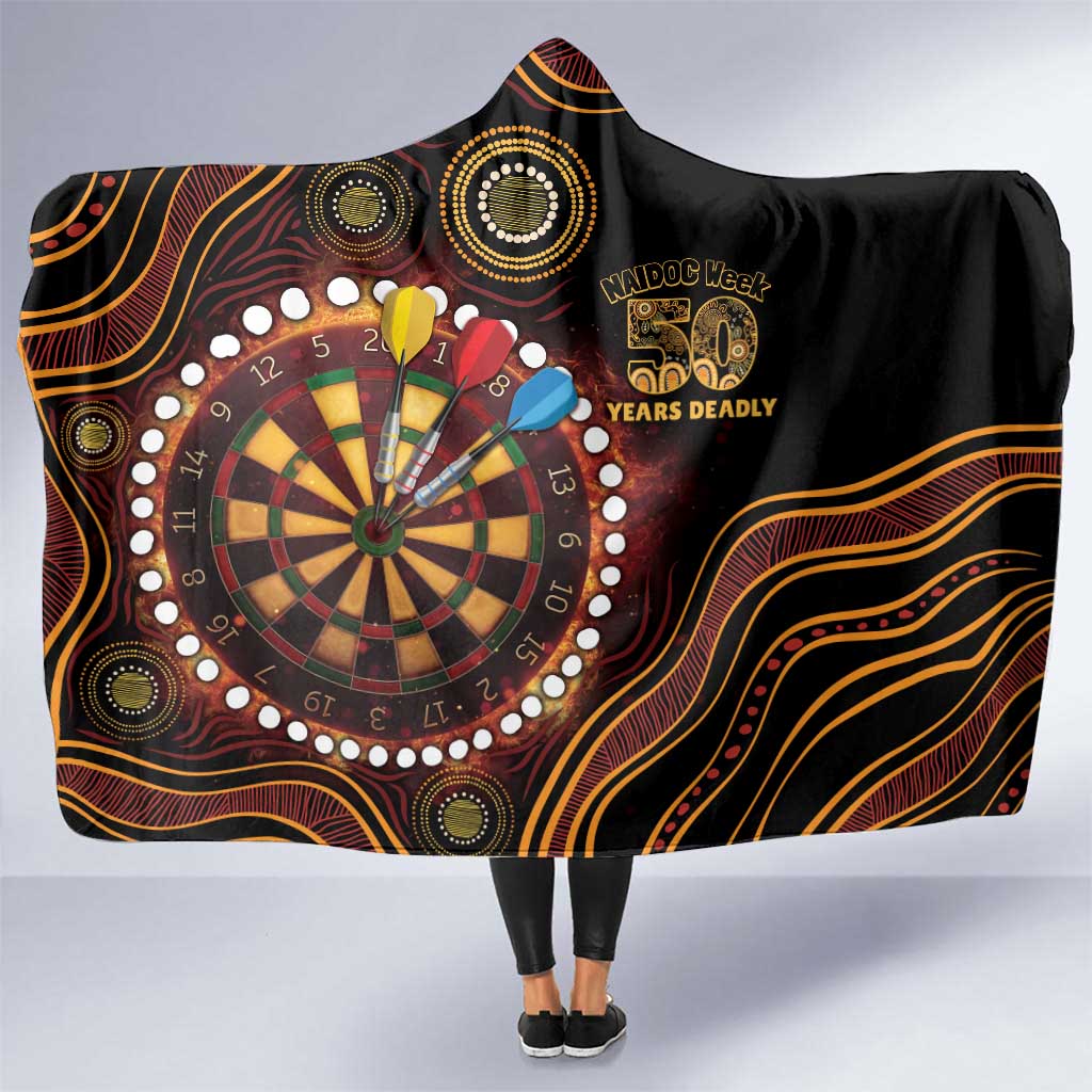 First Nations NAIDOC Week 2026 Fiery Darts Hooded Blanket Aboriginal Arts