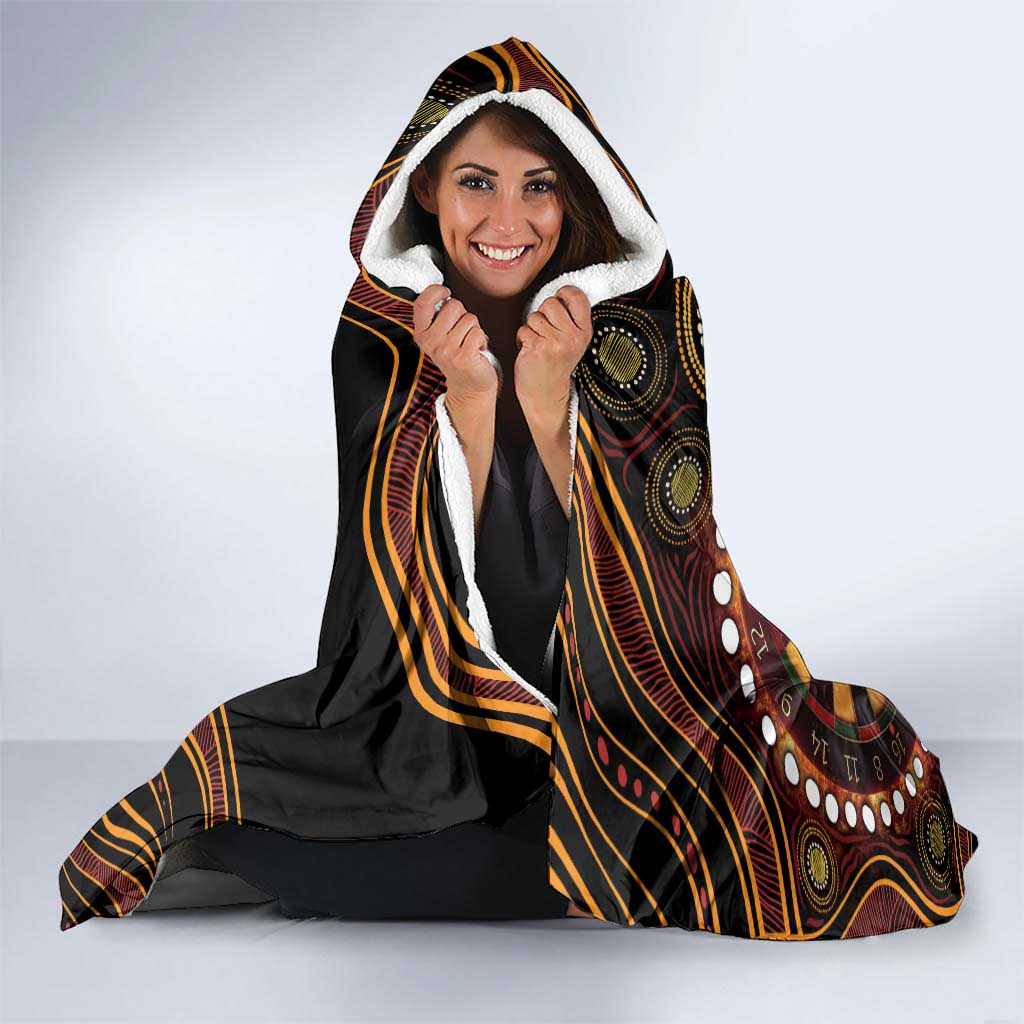 First Nations NAIDOC Week 2026 Fiery Darts Hooded Blanket Aboriginal Arts