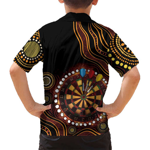First Nations NAIDOC Week 2026 Fiery Darts Kid Hawaiian Shirt Aboriginal Arts