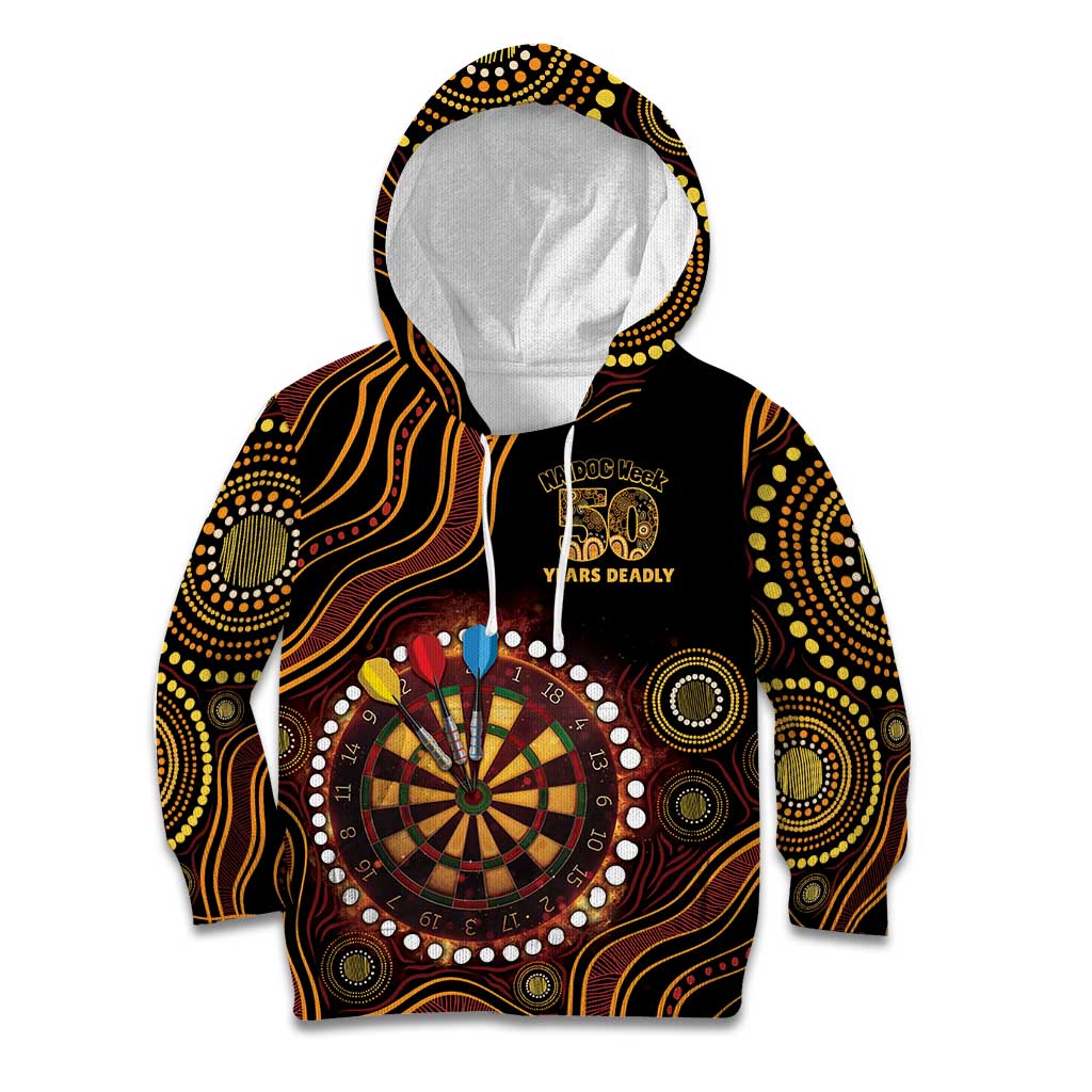 First Nations NAIDOC Week 2026 Fiery Darts Kid Hoodie Aboriginal Arts
