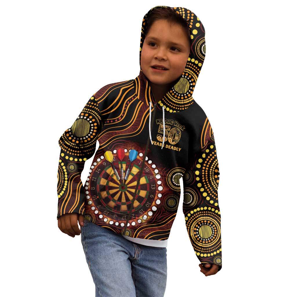 First Nations NAIDOC Week 2026 Fiery Darts Kid Hoodie Aboriginal Arts