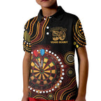 First Nations NAIDOC Week 2026 Fiery Darts Kid Polo Shirt Aboriginal Arts