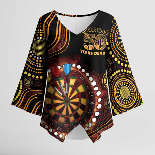 First Nations NAIDOC Week 2026 Fiery Darts Kimono Sleeve Blouse Aboriginal Arts