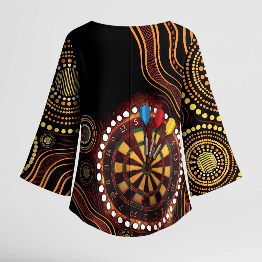 First Nations NAIDOC Week 2026 Fiery Darts Kimono Sleeve Blouse Aboriginal Arts