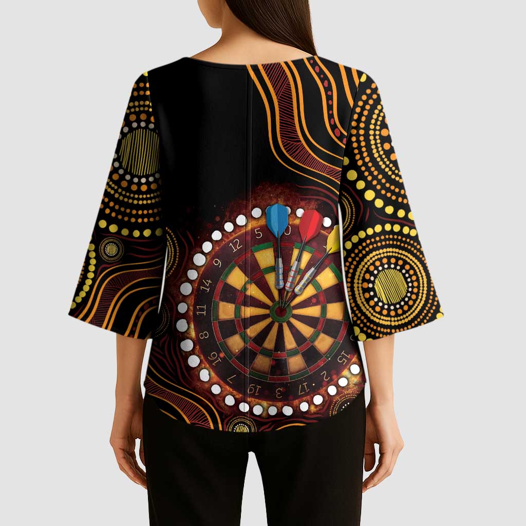 First Nations NAIDOC Week 2026 Fiery Darts Kimono Sleeve Blouse Aboriginal Arts
