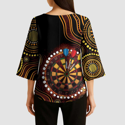 First Nations NAIDOC Week 2026 Fiery Darts Kimono Sleeve Blouse Aboriginal Arts