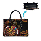 First Nations NAIDOC Week 2026 Fiery Darts Leather Bag Aboriginal Arts