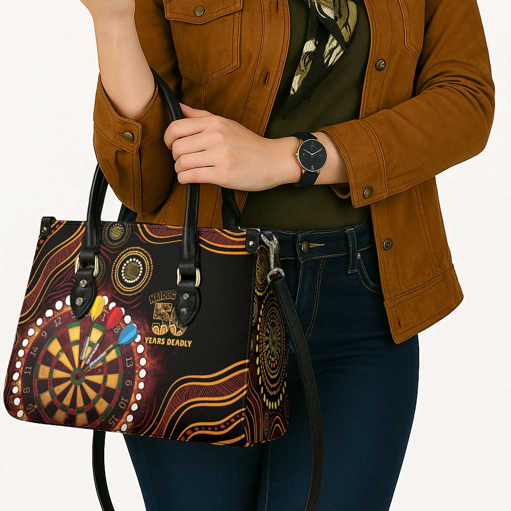 First Nations NAIDOC Week 2026 Fiery Darts Leather Bag Aboriginal Arts