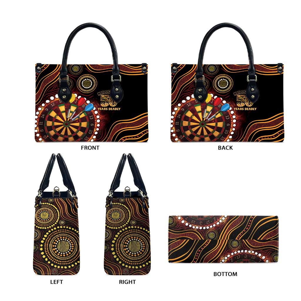 First Nations NAIDOC Week 2026 Fiery Darts Leather Bag Aboriginal Arts