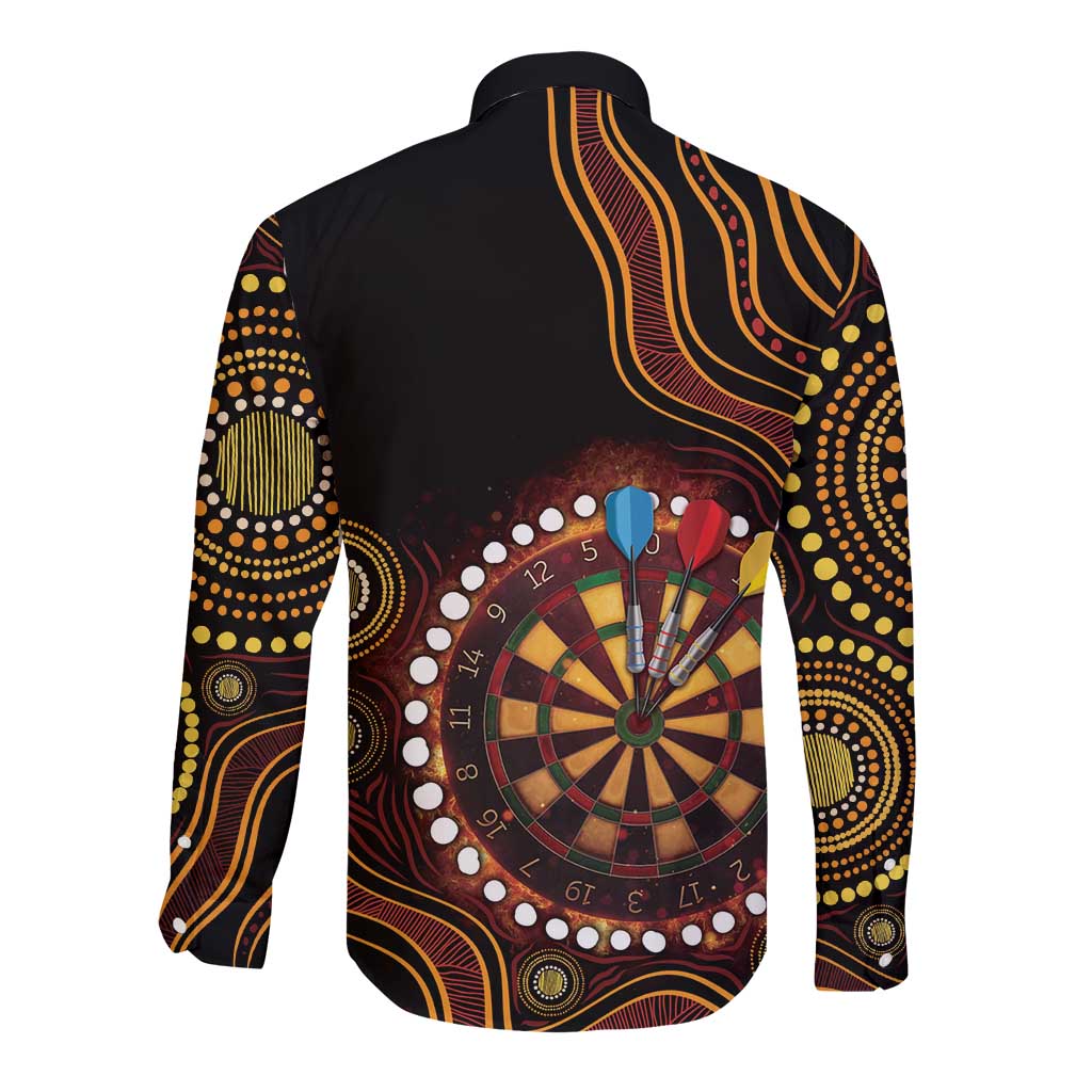 First Nations NAIDOC Week 2026 Fiery Darts Long Sleeve Button Shirt Aboriginal Arts
