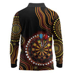 First Nations NAIDOC Week 2026 Fiery Darts Long Sleeve Polo Shirt Aboriginal Arts